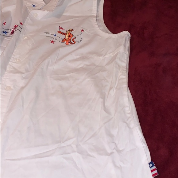 Vintage Disney plus white sleeveless cotton top - Picture 12 of 12